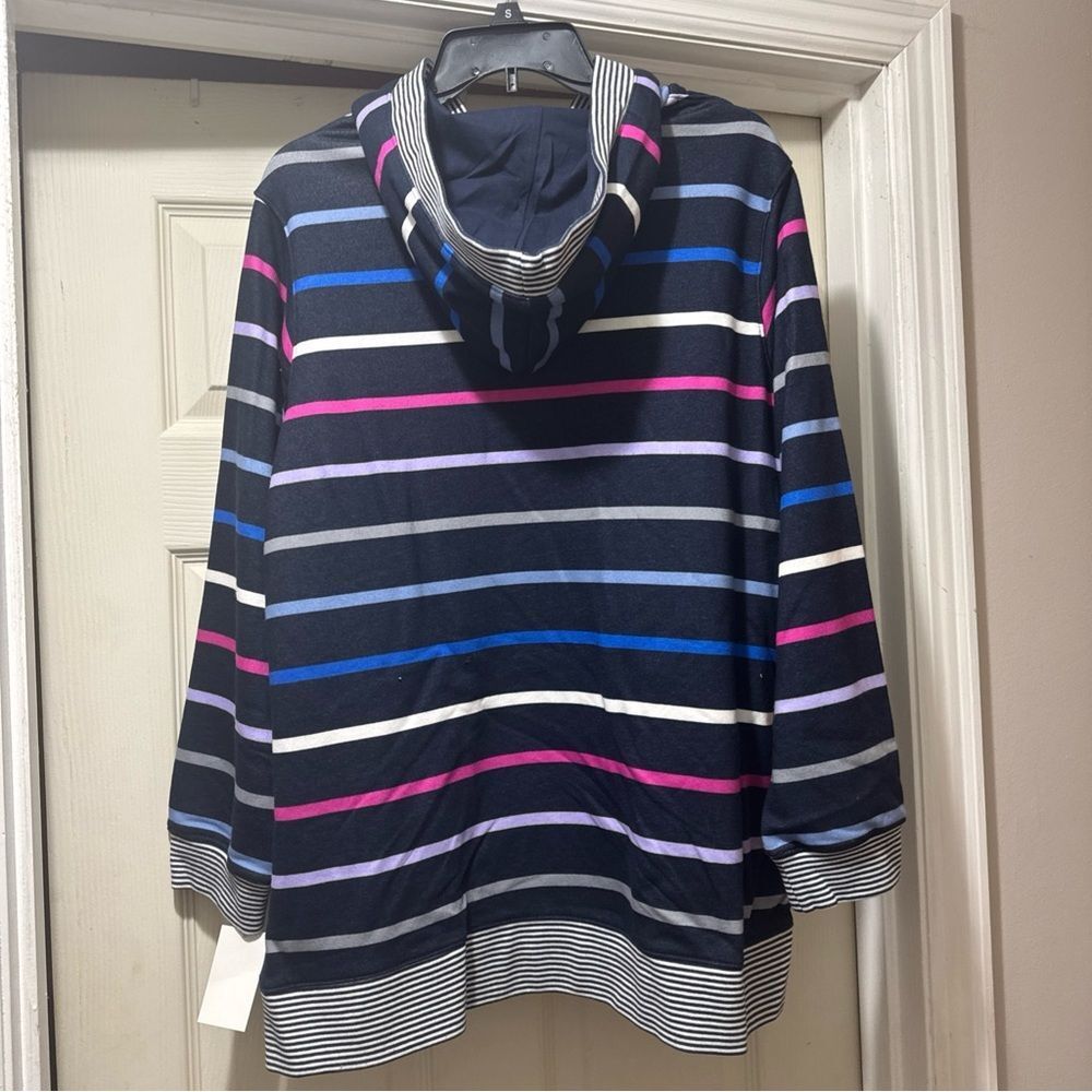 Kohl's Navy Striped Top